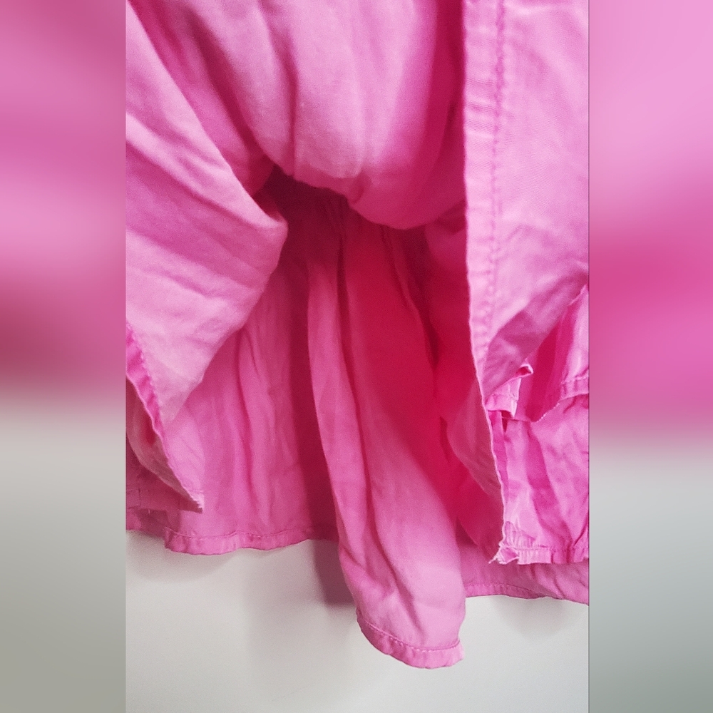 Aerie - Size L- Pink Viscose Ruffle Skirt - Picture 8 of 9